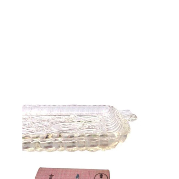 Mid Century Glass SERVA SNACK Set / Anchorglass 8 Piece Bar Cart Accessories - Picture 5 of 5